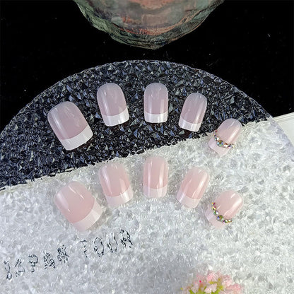 22Pcs Set Press-on nails Reusable Gel-on False Nail Tip Nail Art Tools Style 1