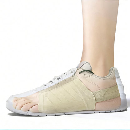 Arch Support Soft Pad Brace Sleeve Ankle Foot Wrap For Feet Flat-Khaki