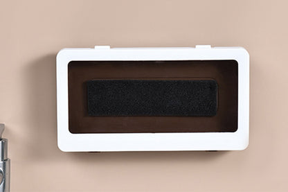 2Pcs Bathroom Waterproof Anti-Fog Wall Mount Shower Phone Storage Case-White