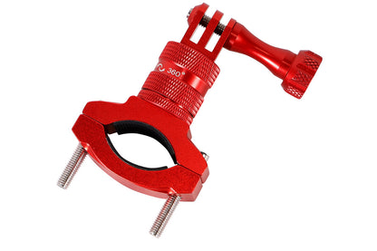 2Pcs Aluminum Bike Handlebar Mount Bicycle Mount for GoPro Hero 13 12 11-Red