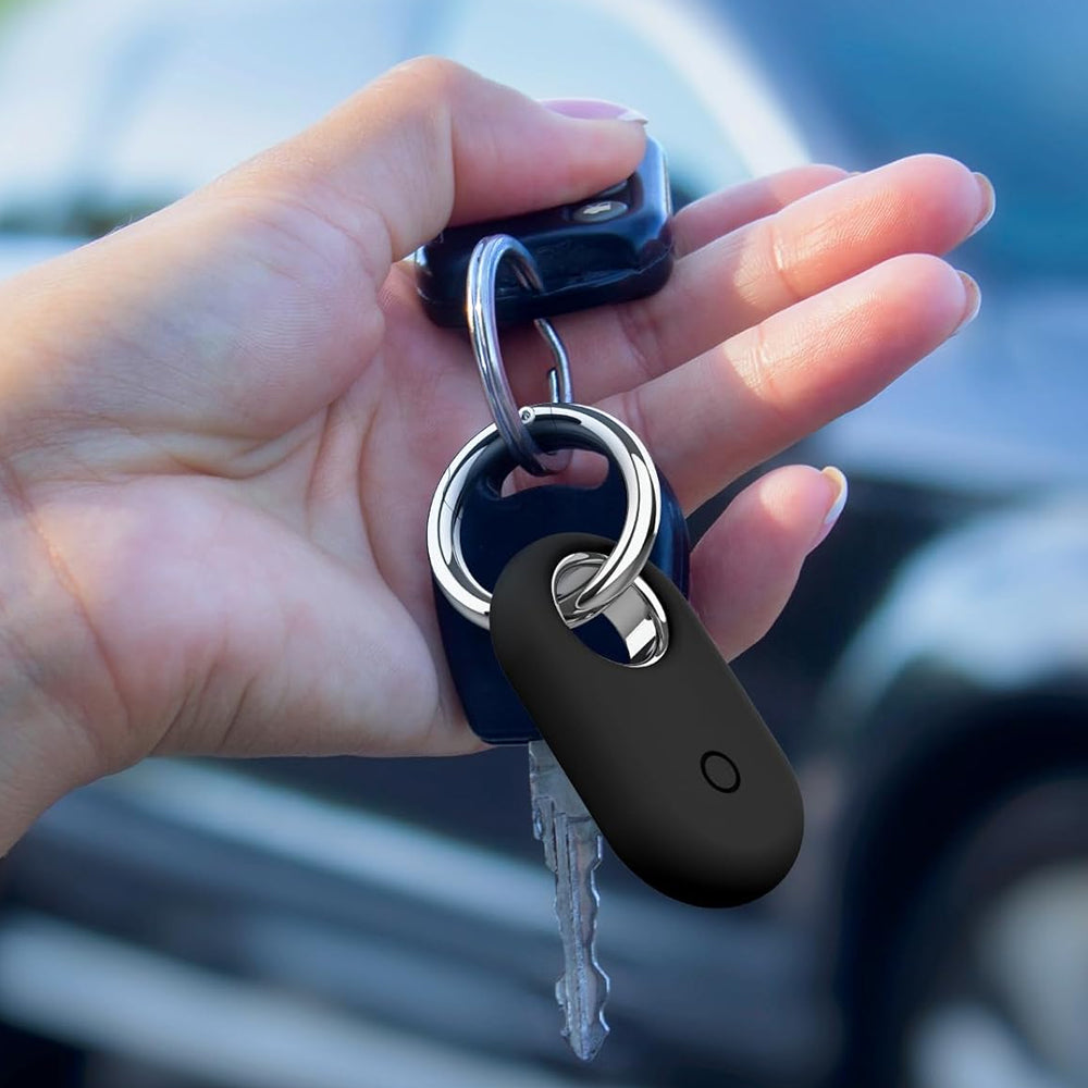 4Pcs Compatible with Samsung Galaxy SmartTag2 Silicone Case All-Round Protection Smarttag2 Holder with Keychain Style 1