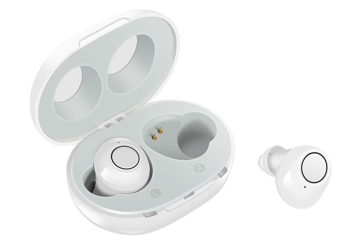 Hearing Aid Invisible Digital In-Ear Enhancer Sound Voice Amplifier Rechargeable-White