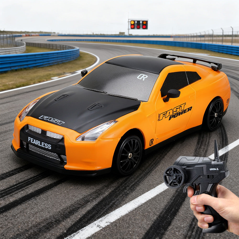 1/24 2.4GHz RC Drift Car 4WD High Speed Remote Control Racing Vehicle Orange