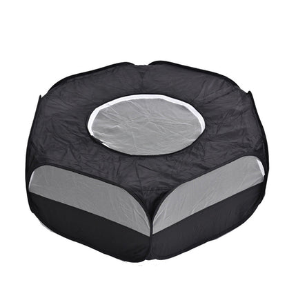 Portable Pop-Up Small Animal Playpen Foldable Pet Tent for Chick Hamster Rabbit Black
