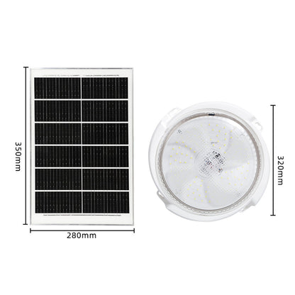 Solar LED Ceiling Light for Garden Garage Wall-Mounted Porch Lamp - 300W