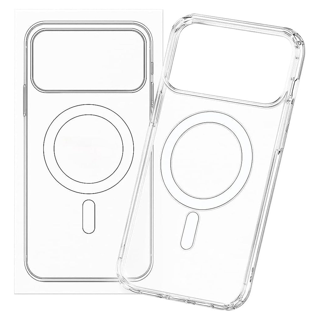 Magnetized MagSafe Phone Case ¨C Shockproof Matte Protective Cover for iPhone 17 Pro Max and 17 Air Transparent