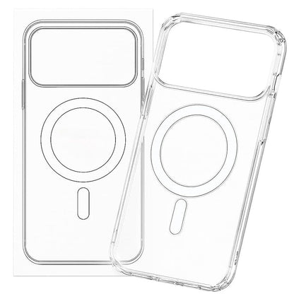 Magnetized MagSafe Phone Case ¨C Shockproof Matte Protective Cover for iPhone 17 Pro Max and 17 Air Transparent