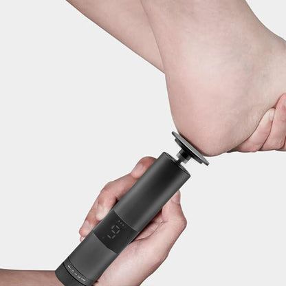 9-Speed Adjustable Electric Foot Callus Remover Digital Display Rechargeable Foot Sander Pedicure Tools with Sandpaper Disks Black