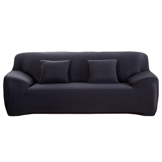 Elastic Stretch Sofa Cover Soft Four-Seater Sofa Cover Non-Slip Sofa Protective Cover -Black color