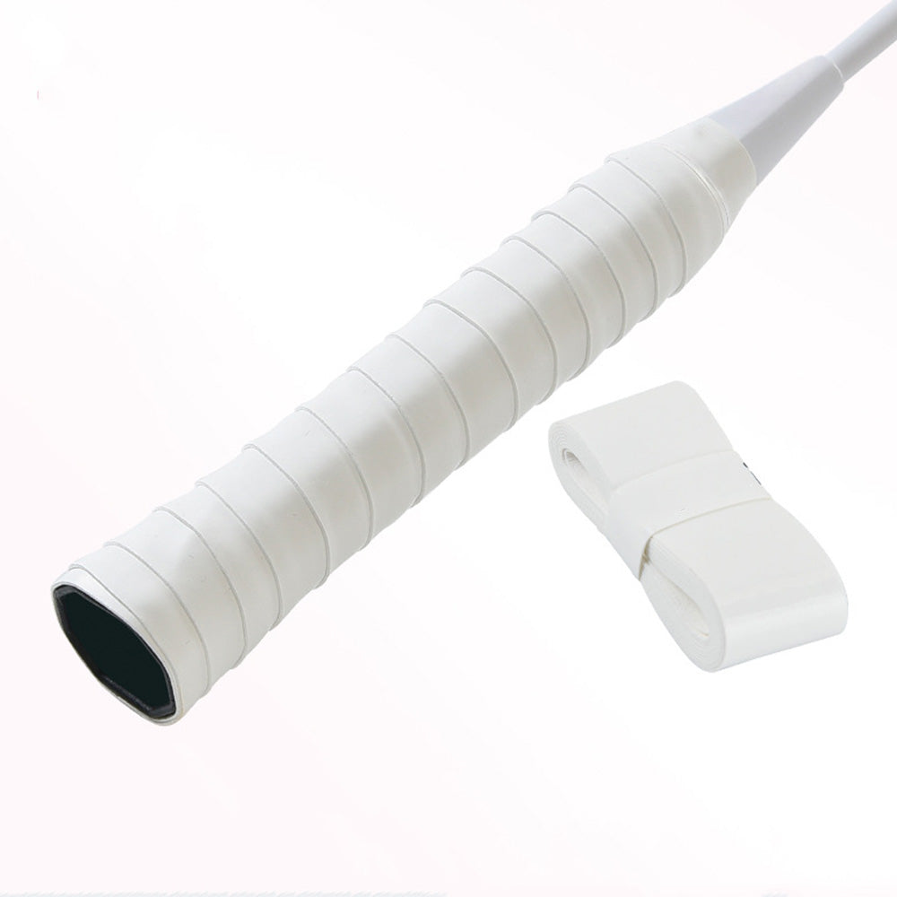 10Pcs Tennis Racket Grip Tapes PU Anti-Slip Overgrip Badminton Pickleball-White