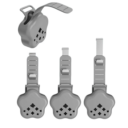 Silicone Metal Toilet Tank Cleaning Tablet Hanging Holder - Grey
