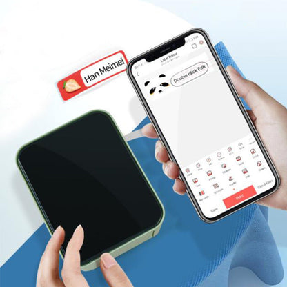 Bluetooth Label Maker Machine Wireless Thermal Label Printer Sticker Printer Green