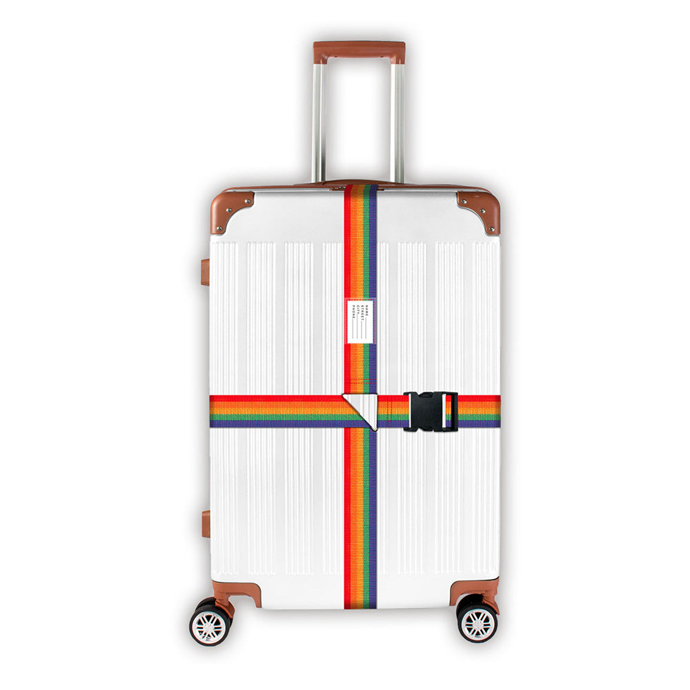 Transparent Waterproof PVC Luggage Cover with Colorful Strap Suitcase Travel Protector