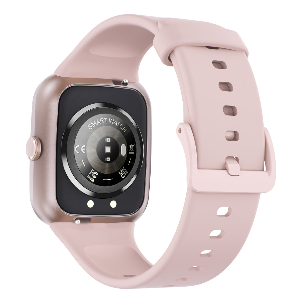 Smartwatch with Bluetooth Calling 1.96 Inch HD Display Health Monitoring 100 Sports Modes-Pink