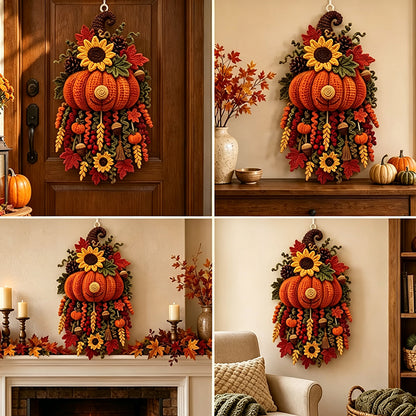 DIY Christmas Crochet Kit For Adults with Yarn and Hook - Pumpkin