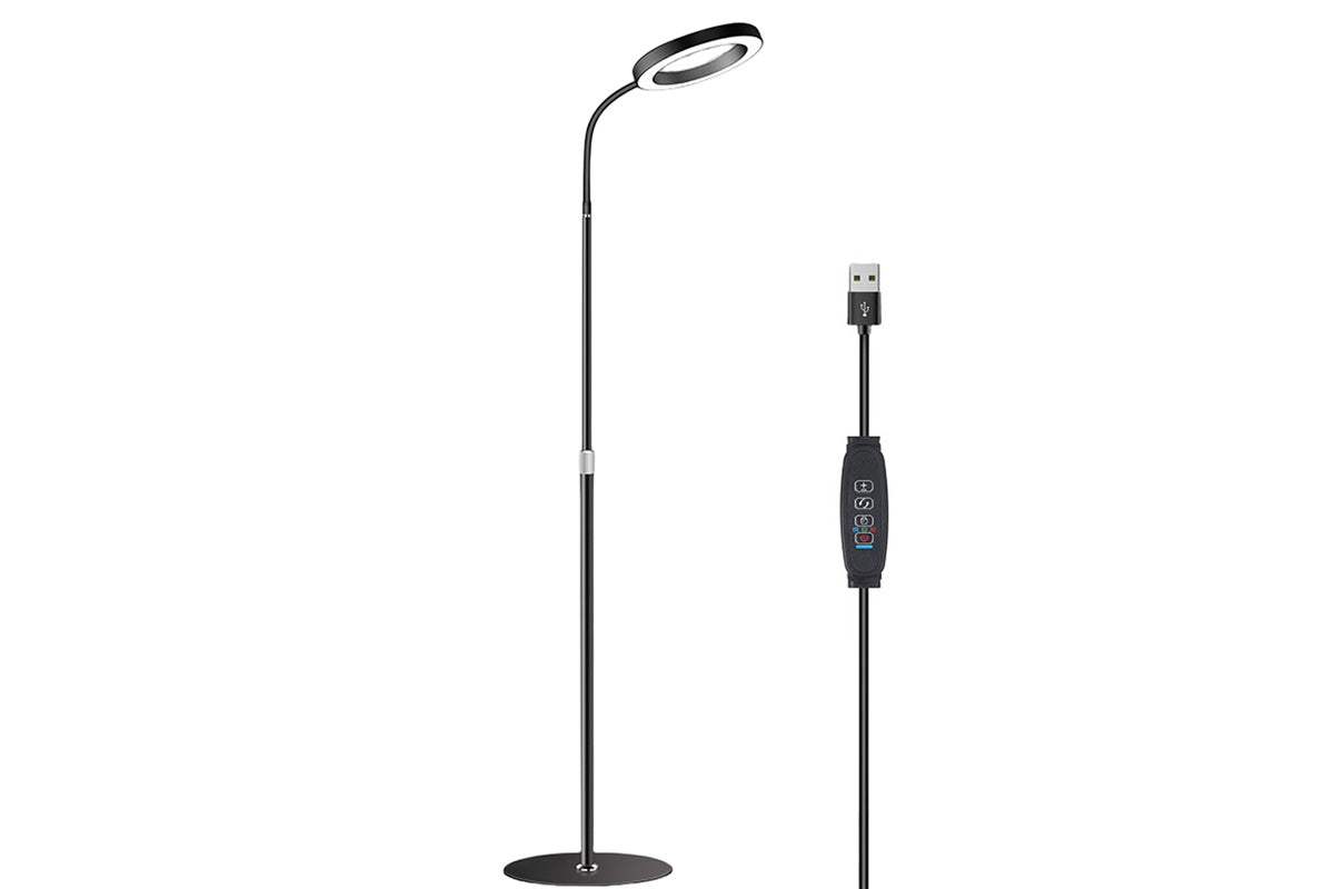 Floor Plant Grow Light Full Spectrum Tripod Stand - Black