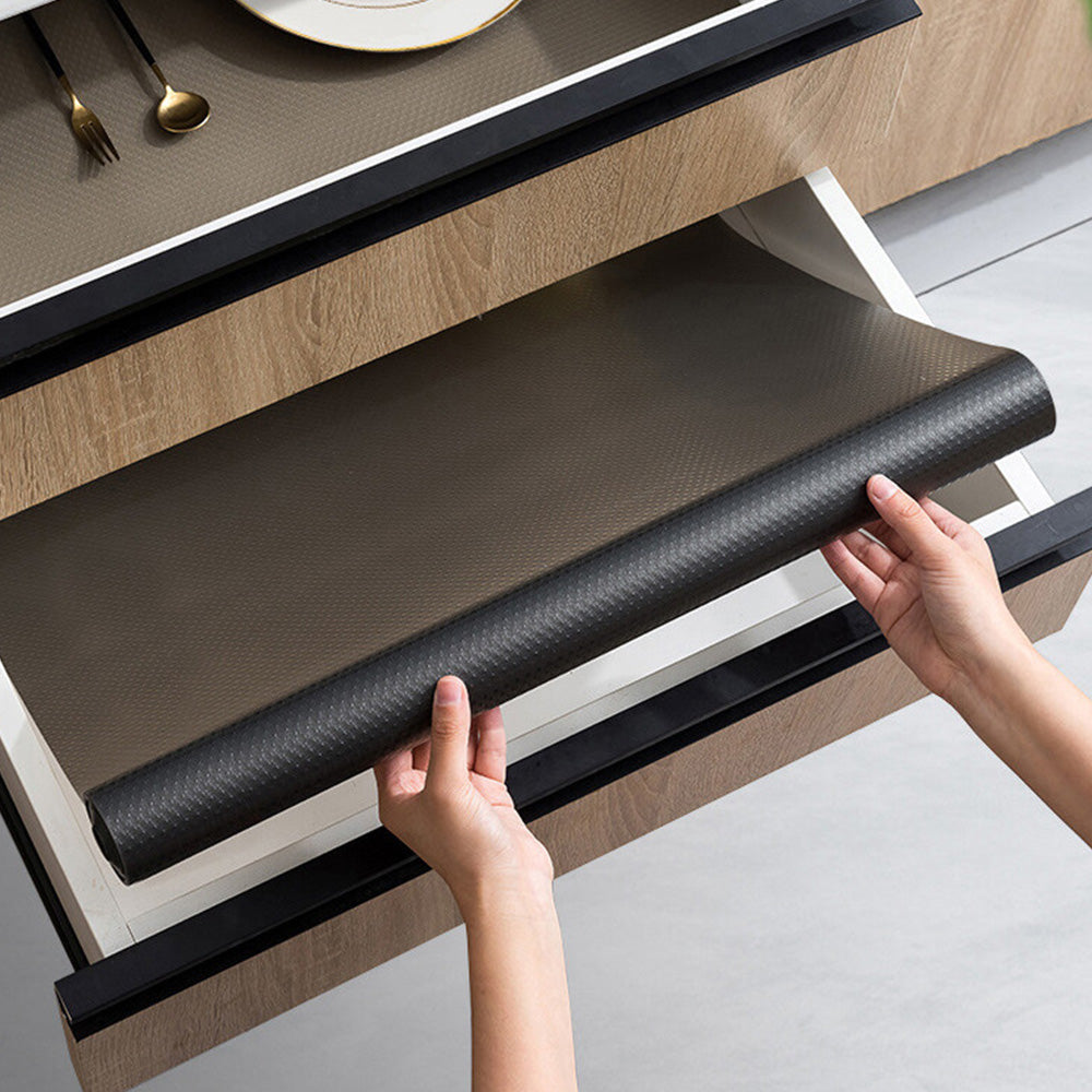 EVA Drawer Liner 30x300cm with Slip Resistant Dots and Heat Resistance- Black