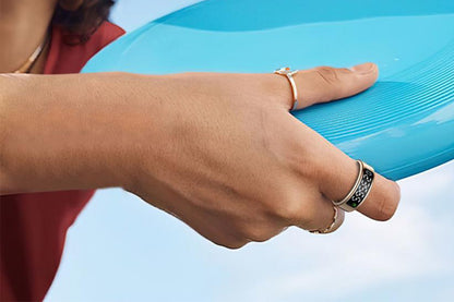 Smart Ring Health Tracker Waterproof Fitness Rings for Heart Rate Sleep-Gold
