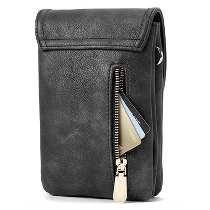 PU Leather Women¡¯s Crossbody Bag with Adjustable Strap Small Cell Phone Purse Black