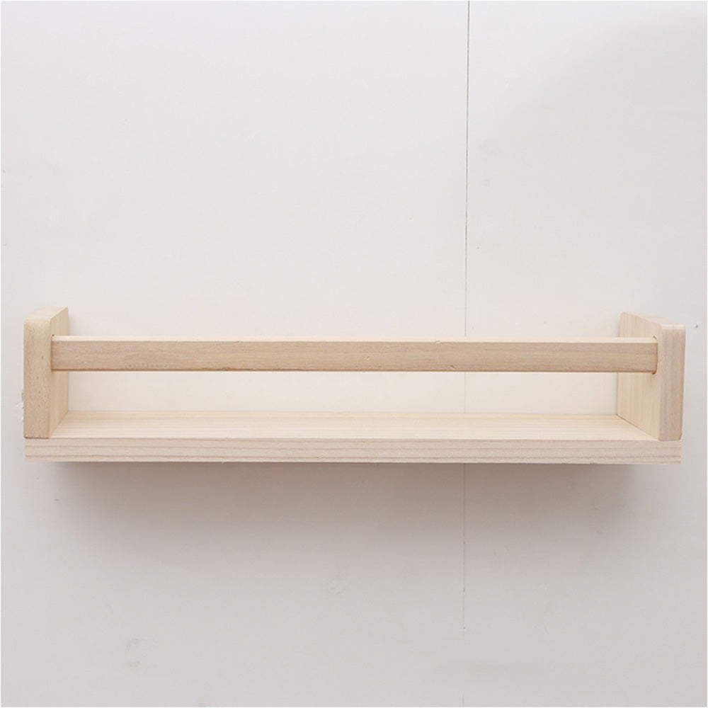 3 Pack Floating Wall Mounted Book Display Shelves - Beige