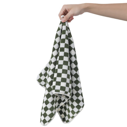 4Pcs Set Absorbent Hand Towels Soft Fleece Face Towels for Bathroom Kitchen Gym Style 2