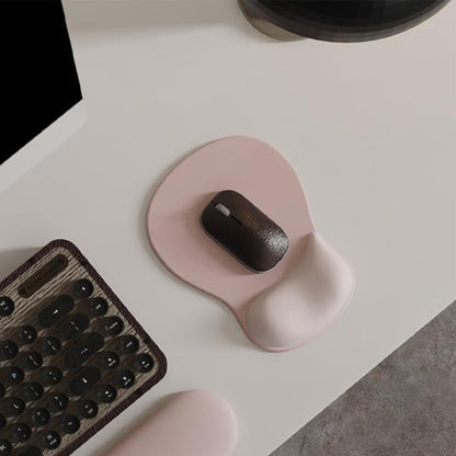 Gel Wrist Rest Mouse Pad Non-Slip Ergonomic Mouse Mat for Computer and Laptop Pink