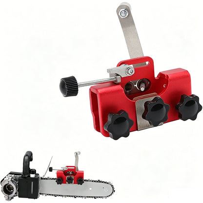 Manual Saw Chain Sharpener-Red
