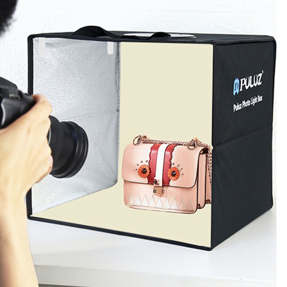 Foldable Photography LED Light Box with 6Pcs Background Cloths Portable Light Adjustable Photography Props