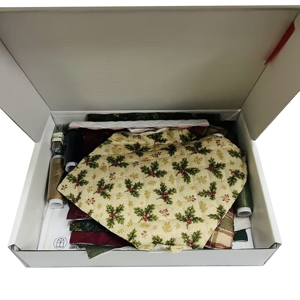 DIY Christmas Door Hanging Sewing Kit Christmas Decorations - Red Flower