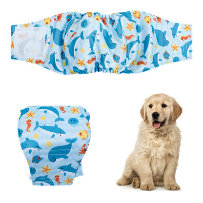 3Pcs Male Dog Diapers High Absorbing Dog Belly Bands for Male Dogs-Light