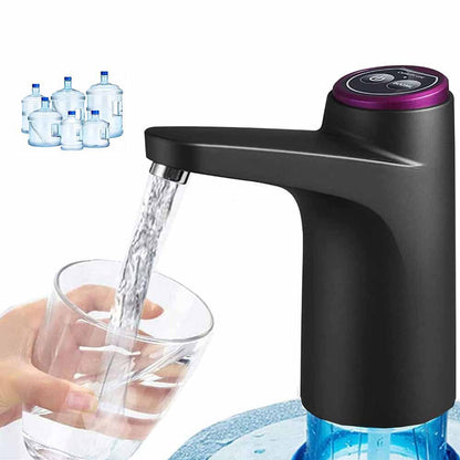Electric Water Dispenser Pump Automatic Water Bottle Pump for Universal Bottle Black