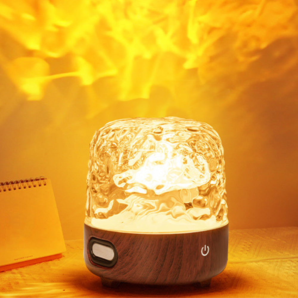 Ambient Lighting & Bluetooth Speaker with 16 Light Colors-Brown