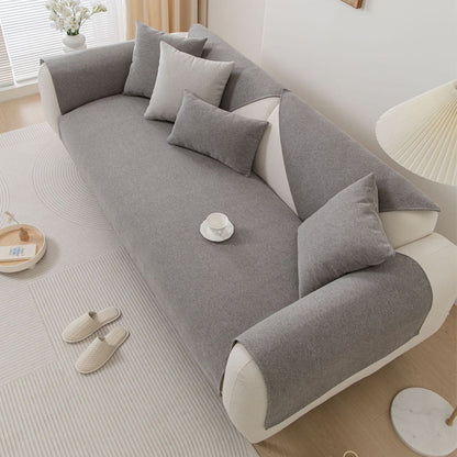 Anti-slip Sofa Couch Cover Slipcover Sofa Protective Cover Grey