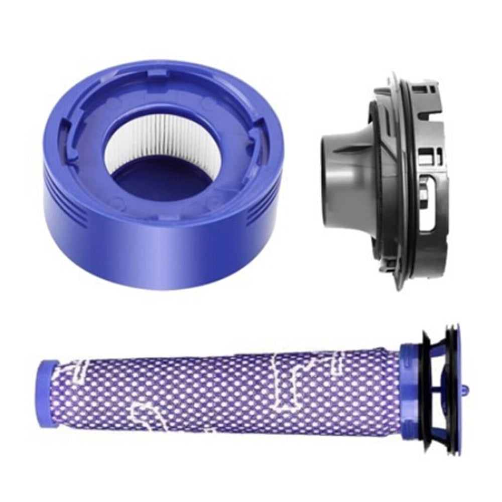 Vacuum Filter Replacement And Motor Back Cover Kit For Dyson V7 V8-Grey