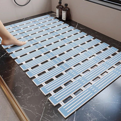 Non Slip Shower Mat with Suction Cups-Blue