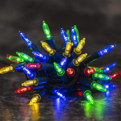 2 Pack Dazzle Bright Christmas String Lights Battery Operated  8 Modes Lights String  Holiday Xmas Decorations Mixed Color