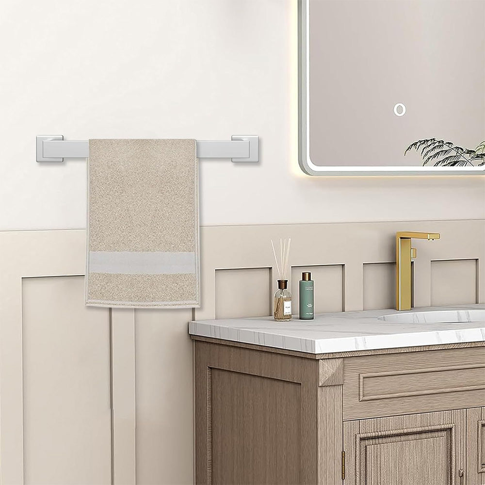 5Pcs Bathroom Towel Bar Set 40cm Stainless Steel Wall Mount Silver