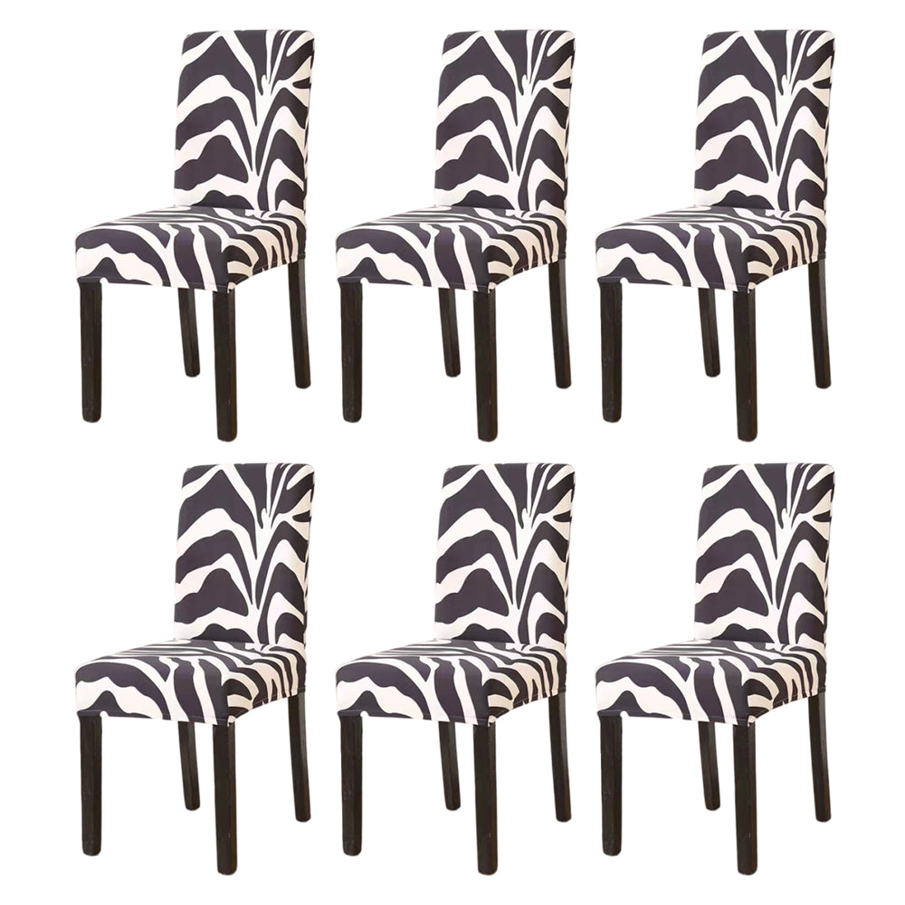 6pcs Chair Slipcovers Removable Universal Stretch Elastic Chair Protector Covers -Style 2