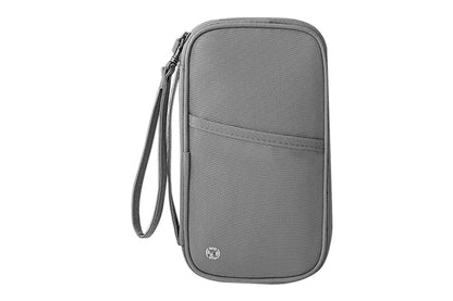 Travel Wallet and Family Passport Holder RFID Blocking Document Organizer-Grey