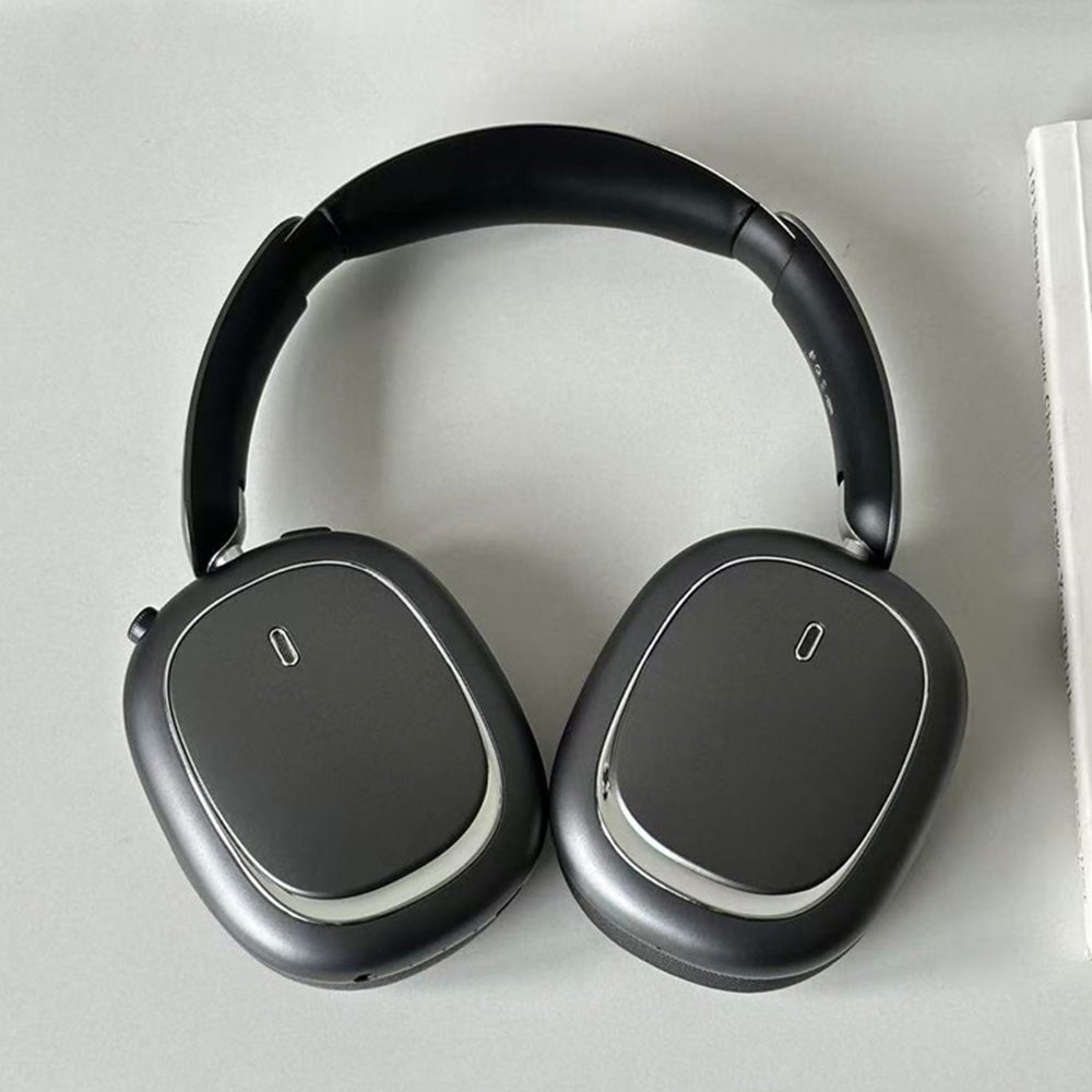 Lightweight Clear Over Ear Bluetooth Headsets-Black