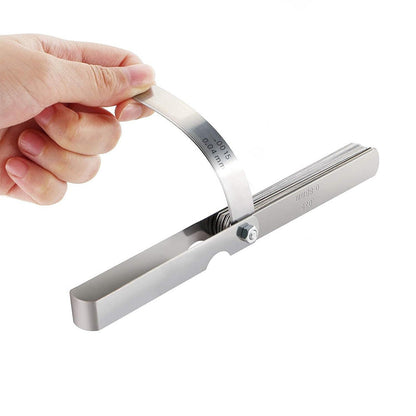 32 Blade Feeler Gauge Dual Marked MM/Inch Thickness Gap Metric Filler Measuring Tool