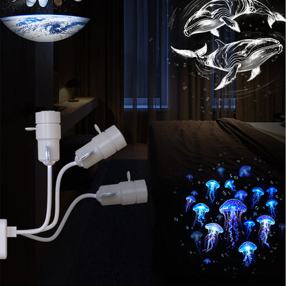 Galaxy Projector Night Light with 3 Modes and Timer - 10 Piece Projector Films