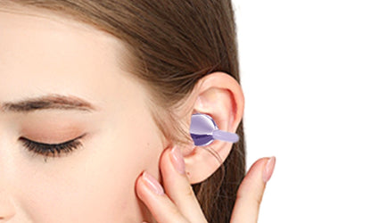 Bluetooth Open Ear Clip-On Earbuds - Purple
