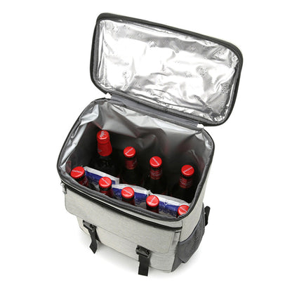 Portable Insulated Backpack Leak Proof  Camping Cooler Bag Grey