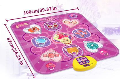 Dance Mat for 4-12 Year Old Girl Electronic Dance Pad with 8 Button for Birthday