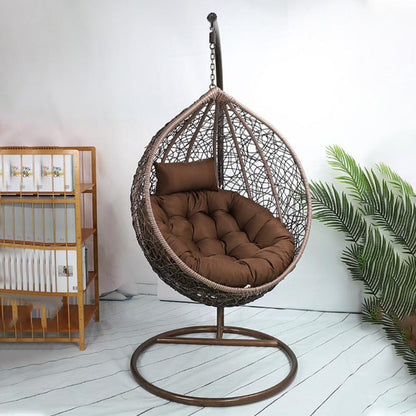 Hanging Egg Chair Cushion Seat Pad for Swing Chair Patio Furniture Coffee