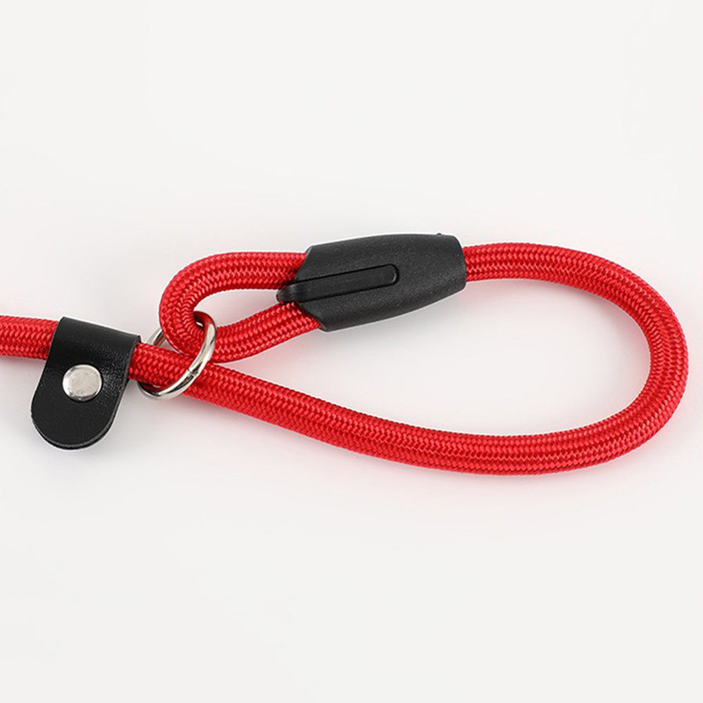 2 Pack 1.4M Pet Training Leash Slip Lead Pets Nylon Rope - Red