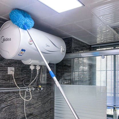 Adjustable Ceiling Fan Cleaner Duster Microfiber Duster for Walls Door Window Top Cleaning  Blue