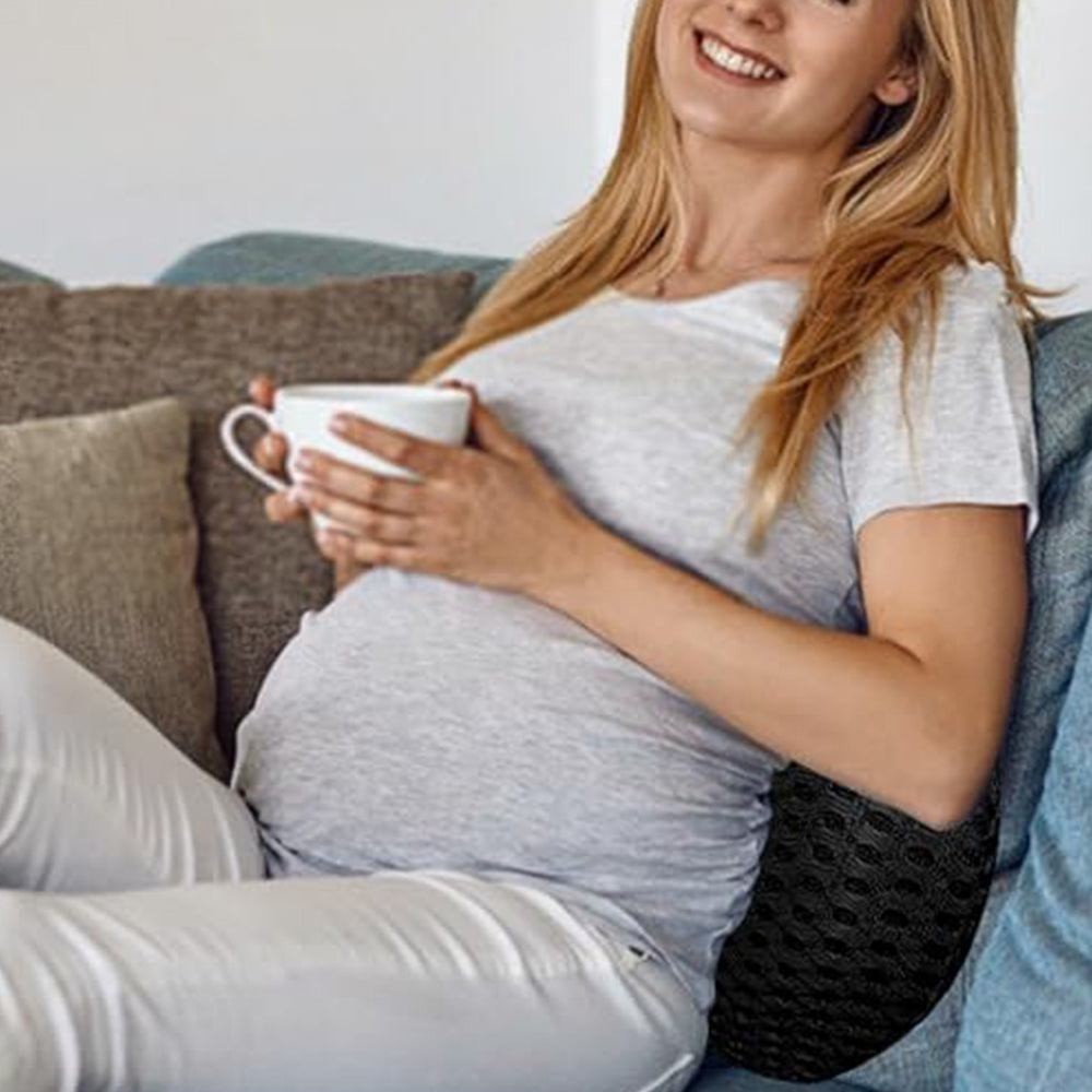 Ergonomic Lumbar Support Pillow Memory Foam Back Pillow for Car Seat Chair Recliner Bed Black