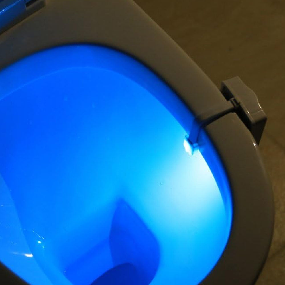 Toilet Motion Sensor Night Lights RGB Projector Toilet Bowl Seat LED Nightlight